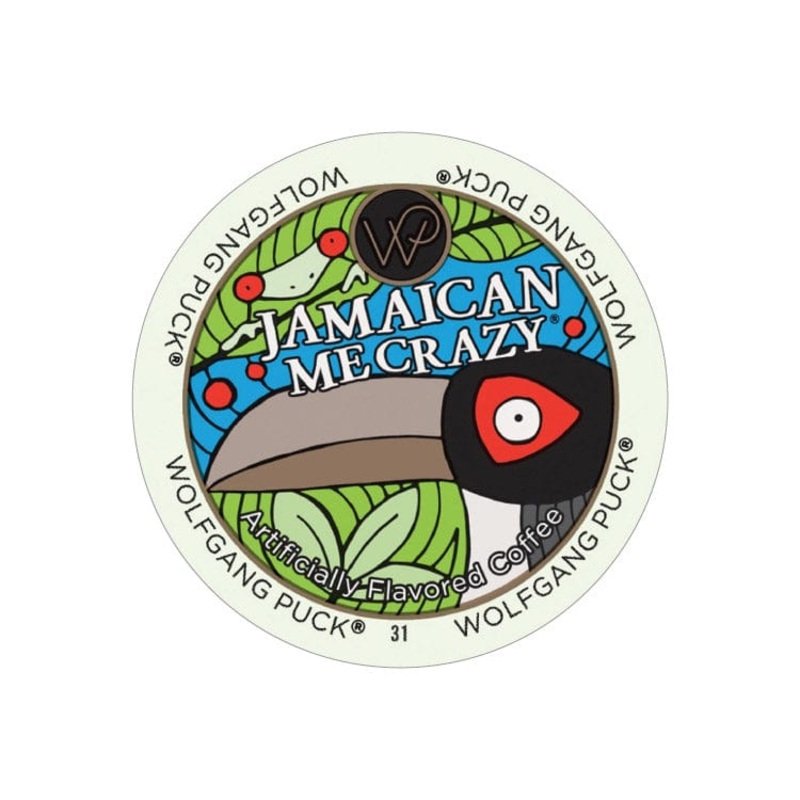 Wolfgang Puck Jamaican Me Crazy Single Serve Coffee Pods (Box of 24)