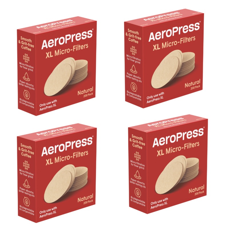 AeroPress XL Natural Micro-Filters (4 Packs, 800 Count)