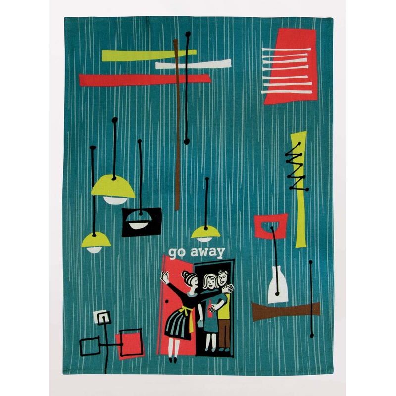 BlueQ Printed Dish Towel – Go Away