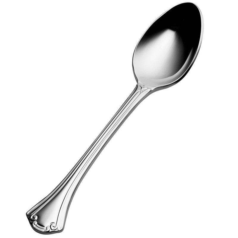 Bon Chef S2116 Breeze 5″ 18/10 Stainless Steel Extra Heavy Weight Demitasse Spoon – 12/Pack