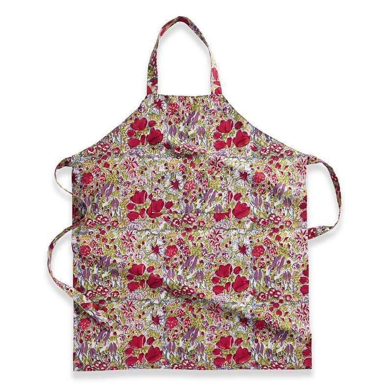 Couleur Nature Apron Jardin Red & Grey