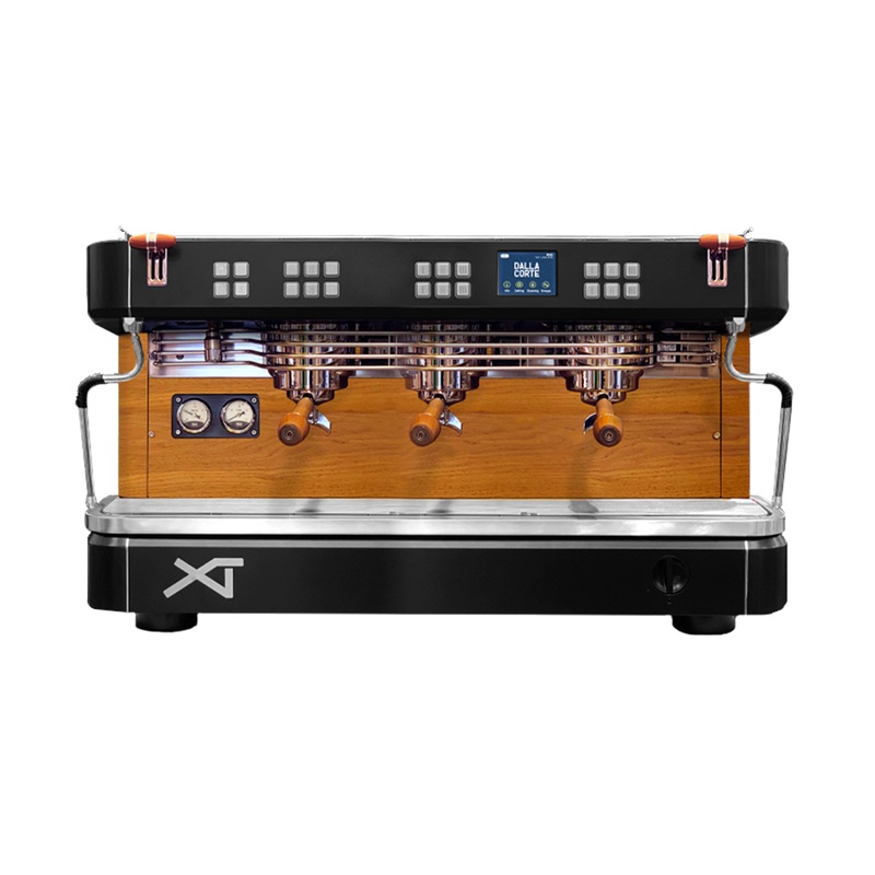 Dalla Corte XT Classic Espresso Machine – 3-Group Dark Walnut