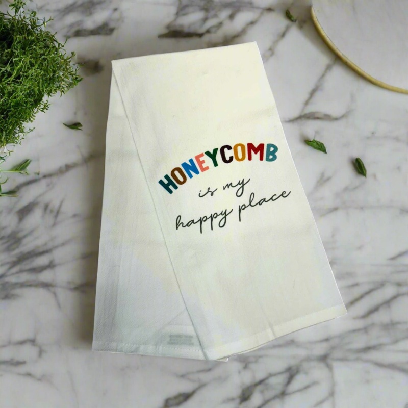 Dishtowel – Honeycomb Happy Place