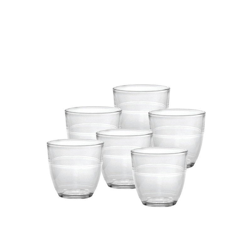 Duralex Gigogne Glass Tumbler, Set of 6, Clear