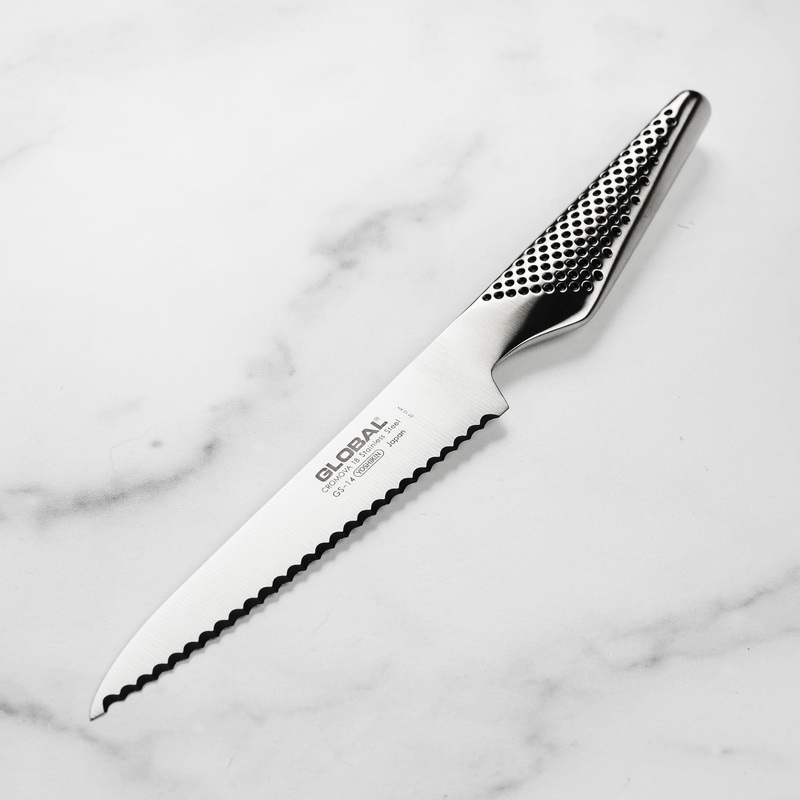 Global 6″ Serrated Utility Knife