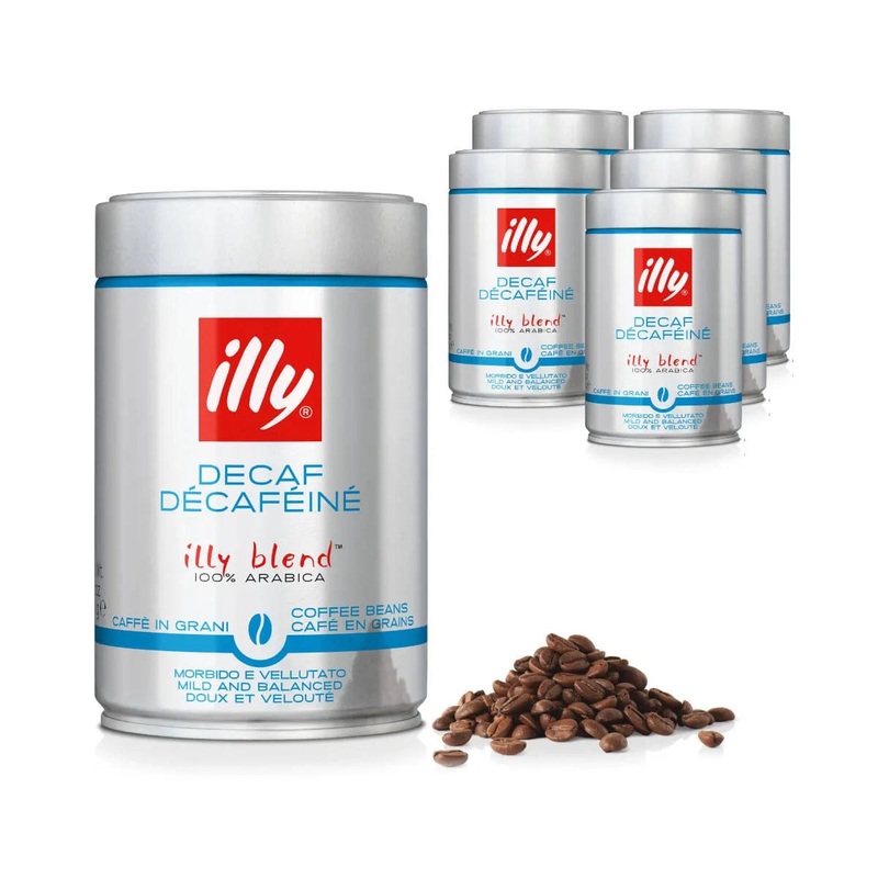 Illy Decaf Classico Medium Coffee Beans (Bulk Case of 6)