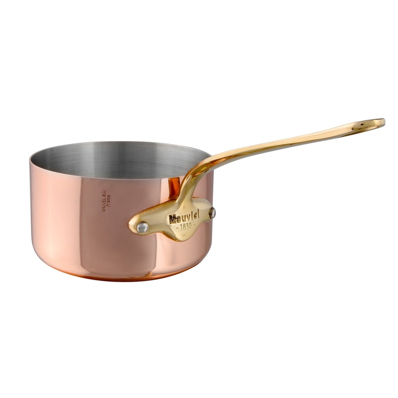 Mauviel M’Heritage M’150 B Copper Sauce Pan And Brass Handle, 3.5-Qt