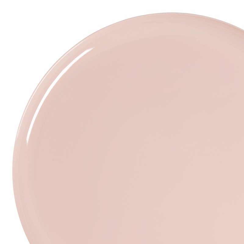 Pink Flat Round Disposable Plastic Appetizer/Salad Plates (8.5″)