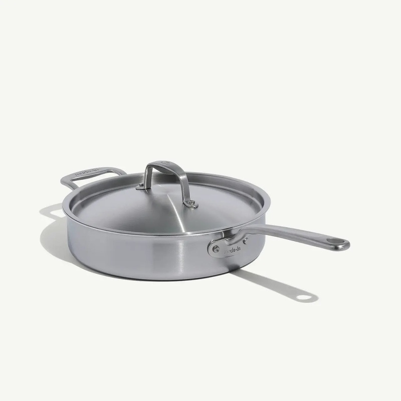 Stainless Clad Saut Pan with Lid – 3.5 Qt