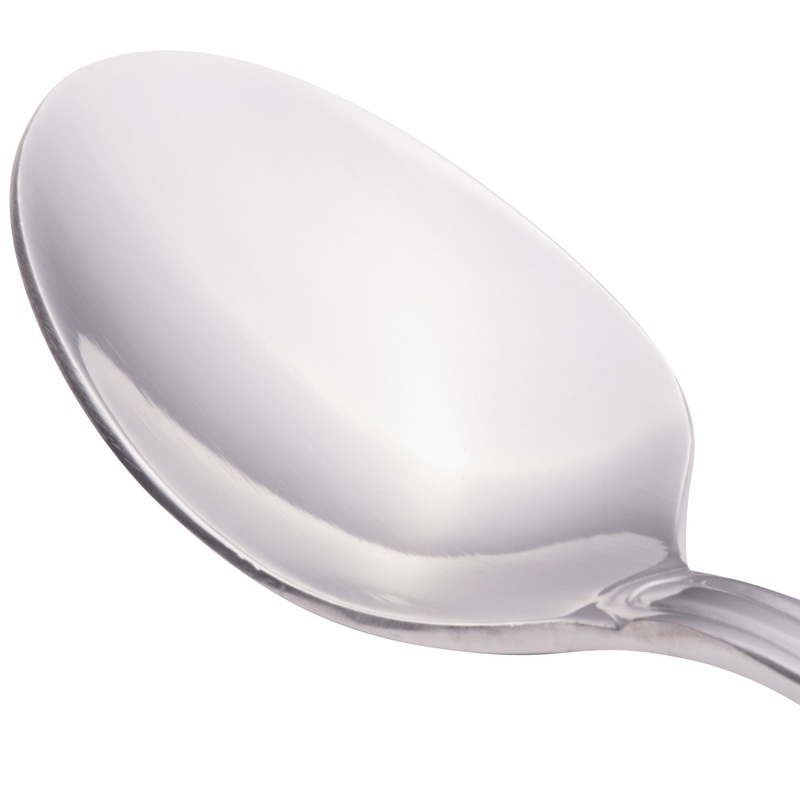 Walco 6629 Saville 4 3/4″ 18/0 Stainless Steel Heavy Weight Demitasse Spoon – 12/Pack