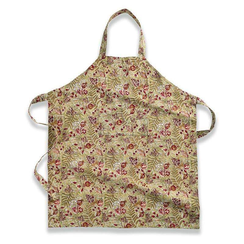 Couleur Nature Winter Garden Wreath Apron Red & Green