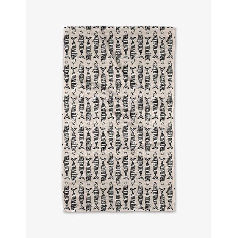 Geometry Fish Friends Tea Towel