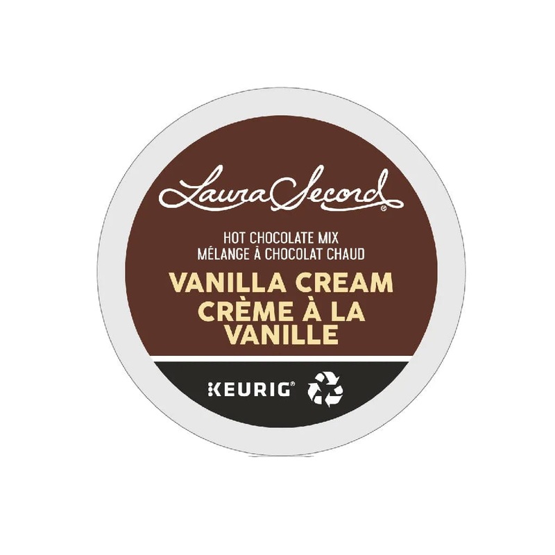 Laura Secord Vanilla Cream Hot Chocolate Mix K-Cup Pods (Box of 24)