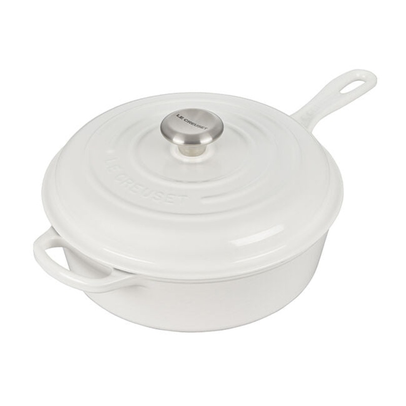 Le Creuset Signature Cassadou White 3.75 qt