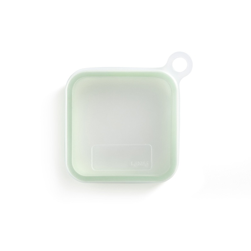 Lekue Reusable Sandwich & Baguette Case, Platinum Silicone, Air Tight