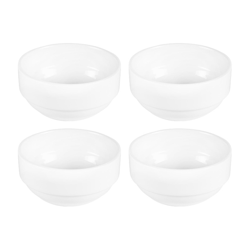 Porcelain Delta-Coupe dia.4″ h:1.75″ 8 oz. Round White Porcelain Ramekin (Set of 4)