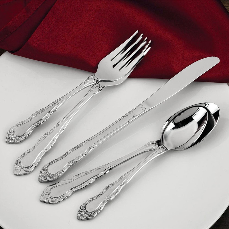 Walco 3806 Patrician 6 11/16″ 18/0 Stainless Steel Heavy Weight Salad Fork – 12/Pack