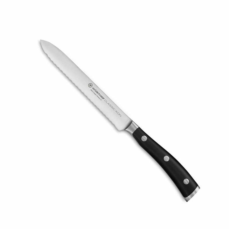 Wusthof Classic Ikon – 5″ Serrated Utility Knife
