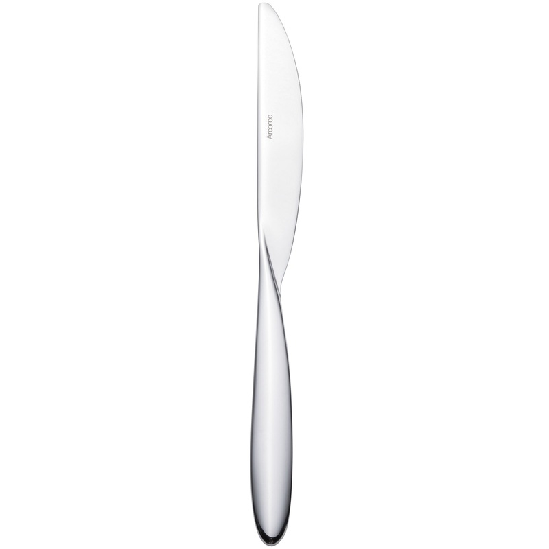 Arcoroc T3804 Nuovo 9 3/8″ 18/10 Stainless Steel Extra Heavy Weight Dinner Knife by Arc Cardinal – 12/Pack