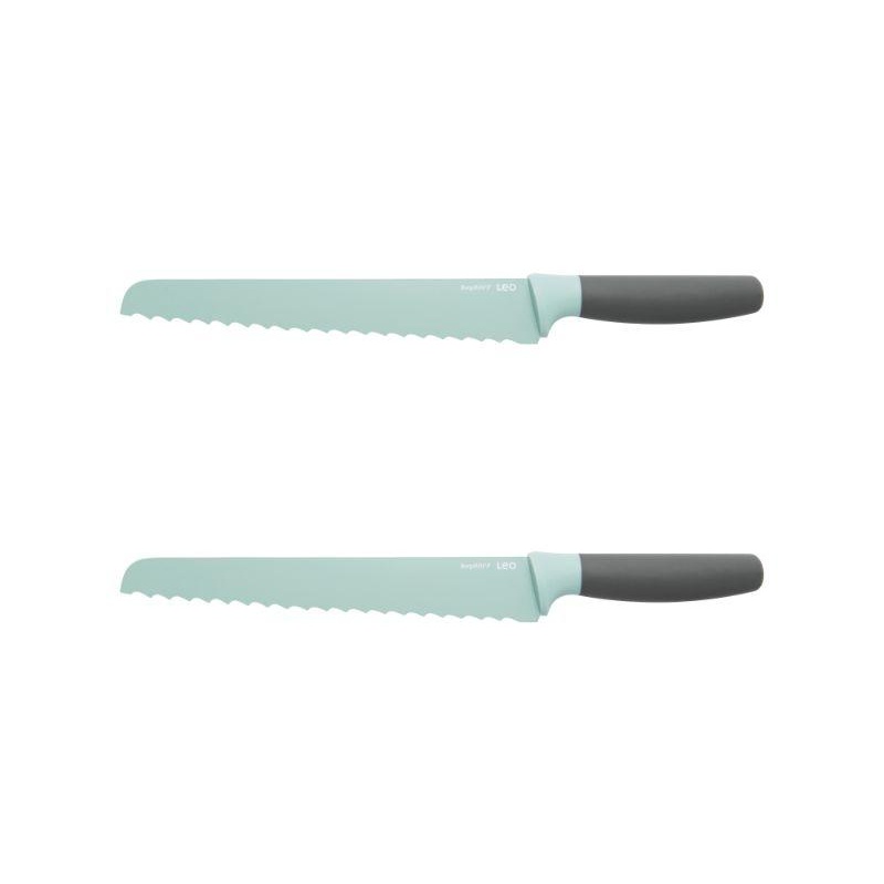 BergHOFF Leo 9″ Stainless Steel Bread Knife, Set of 2