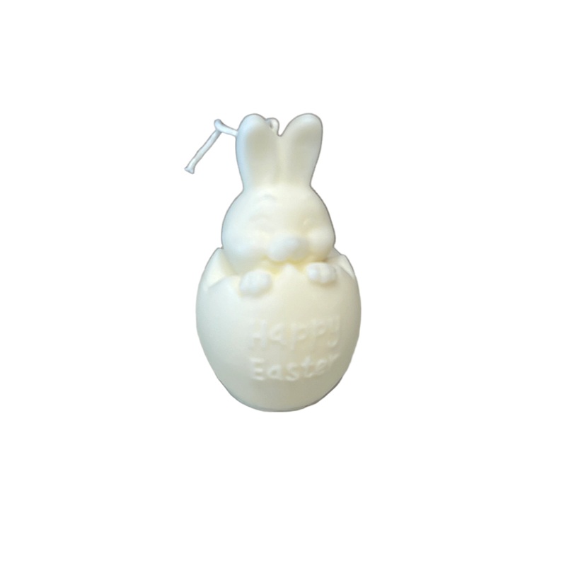 Easter Bunny Candle, Unscented “Happy Easter