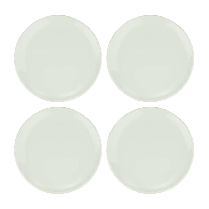 Gourmet dia.9″ Round Warm White Porcelain Plate (Set of 4)