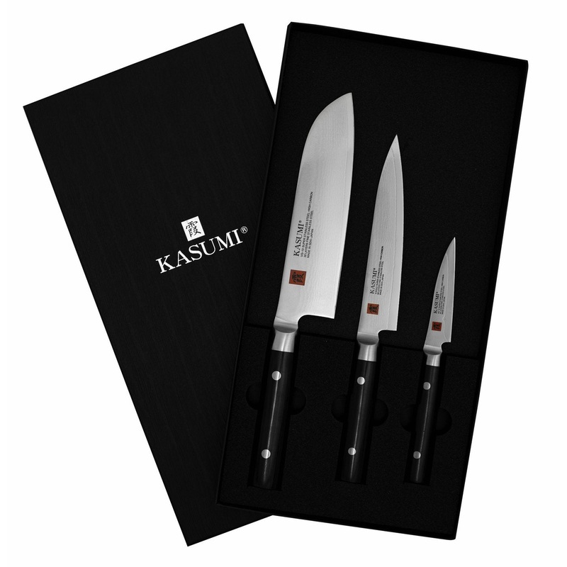 Kasumi – 3 Pc. Santoku Knife Set