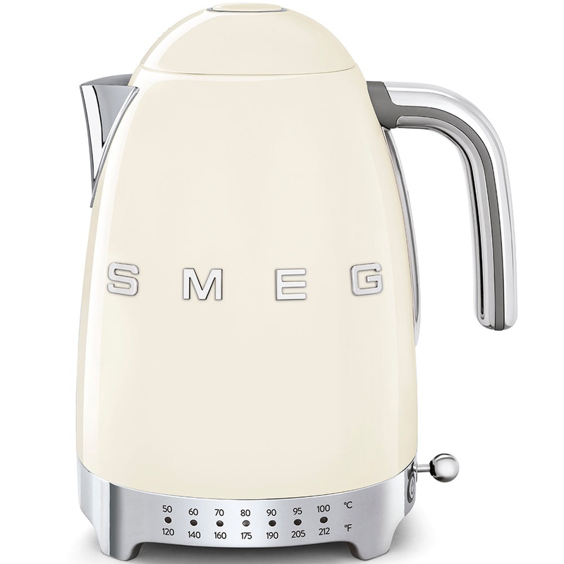 Smeg 50’s Retro Style Variable Temperature KLF04 Cream Kettle