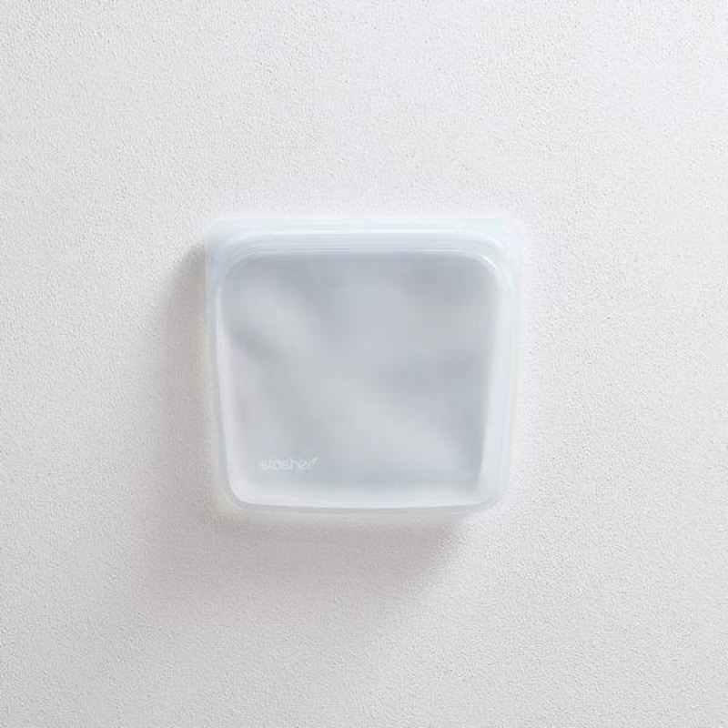 Stasher Reusable Silicone Sandwich Bag Clear