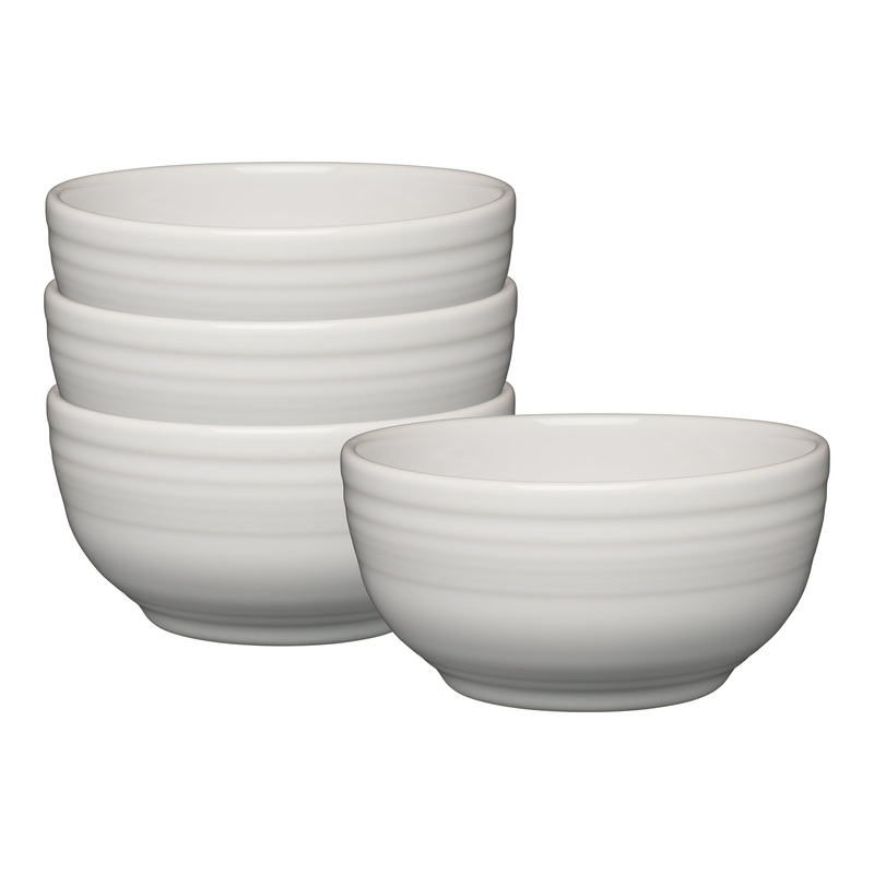White Bistro Coupe 5 1/2 Inch Cereal Bowl 22 oz, Set of 4