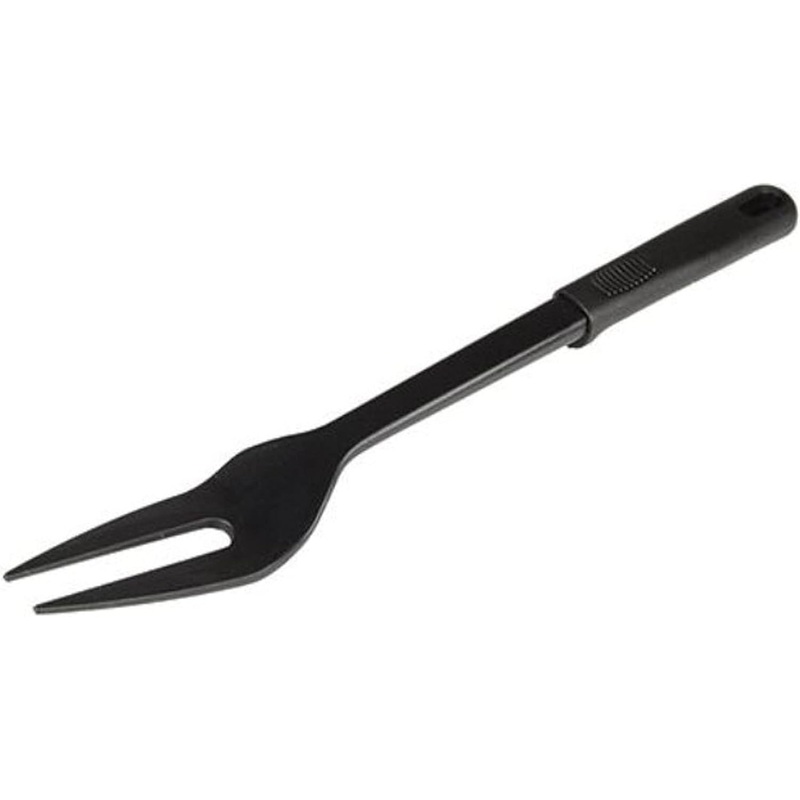 2-Pronged Fork 12 3/4 High-Heat Nylon & Polypropylene Handle Black Color- Heat Resistant up to 410F Kitchen Forks Carving Fork Serving Meat Kitchen Gadgets for Serving Home Kitchen