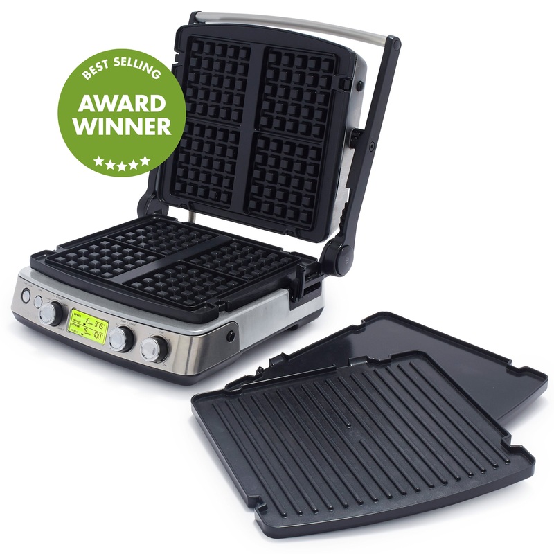 Elite Multi Grill, Griddle & Waffle Maker | Premiere Stainless Steel