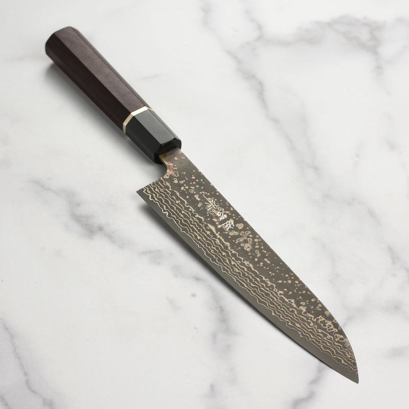 Saji Black Gold Damascus 8.25″ Gyuto