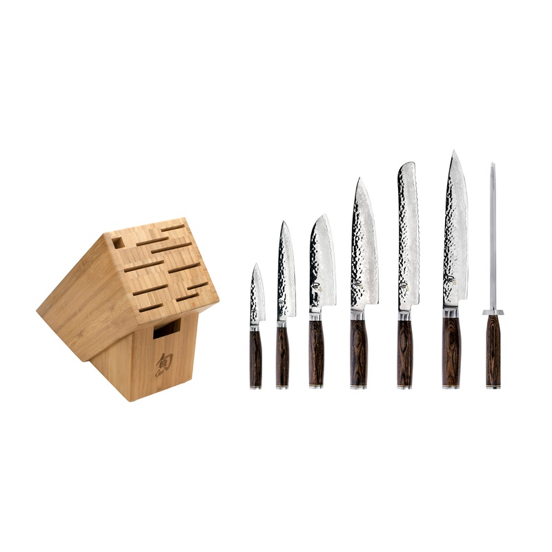Shun Premier – 8 Pc. Professional Knife Block Set