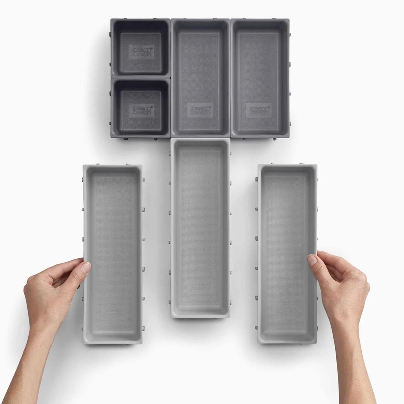 Blox 7-piece Grey Drawer Organizer Set