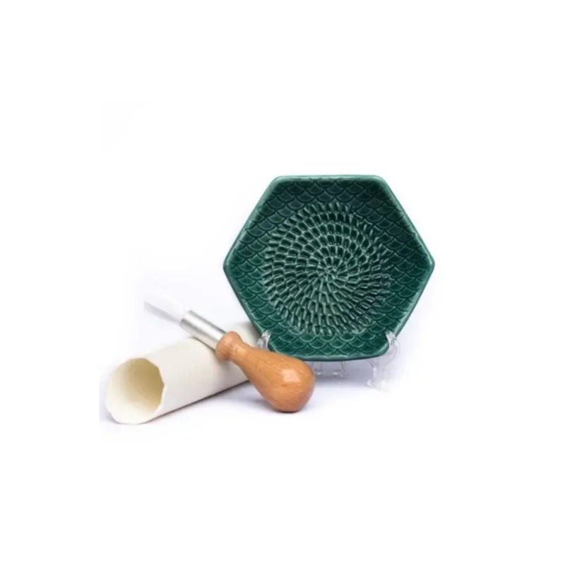 Ceramic Grater Set (3 Piece Set) – Emerald Green