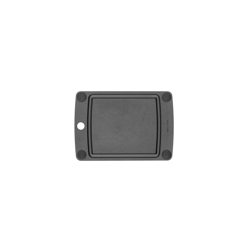 Epicurean All-In-One Cutting Board, 10″ x 7″, Slate/Black Feet