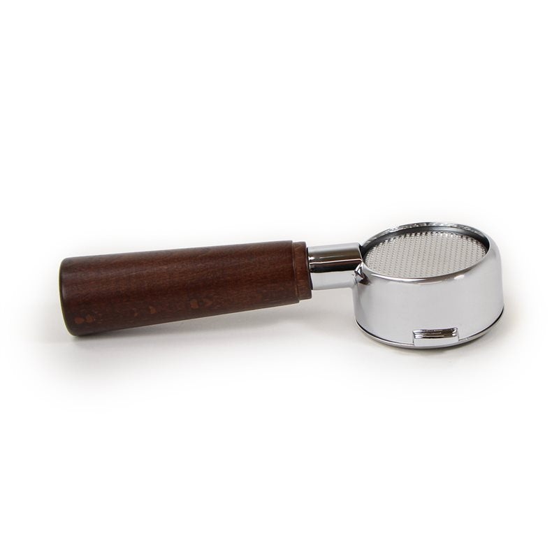 La Pavoni Lever Chrome Bottomless Portafilter Wood Handle (Old Group) – 2953114
