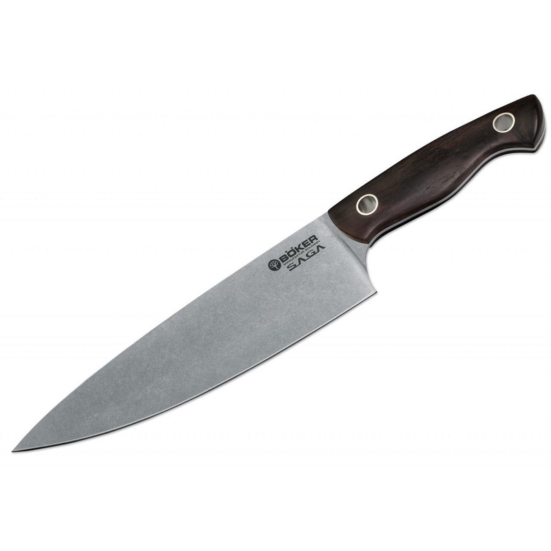 Boker Saga 7.8″ Chef’s Knife – Grenadill Wood