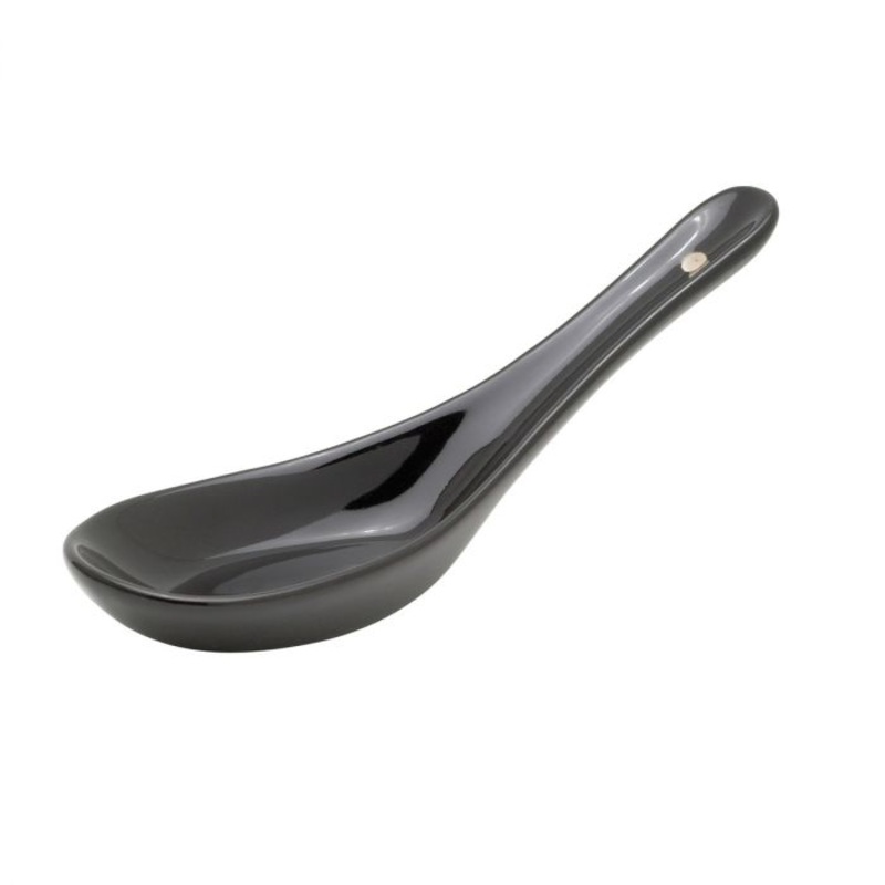 Chinese Soup Spoon, black