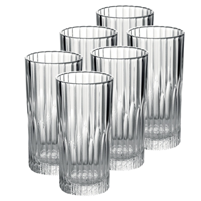 Duralex Manhattan 11 ounce Clear High Tumbler, Set Of 6