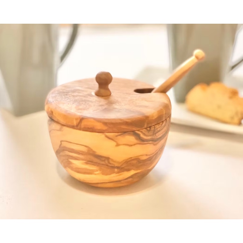 Natural Olivewood Sugar Bowl