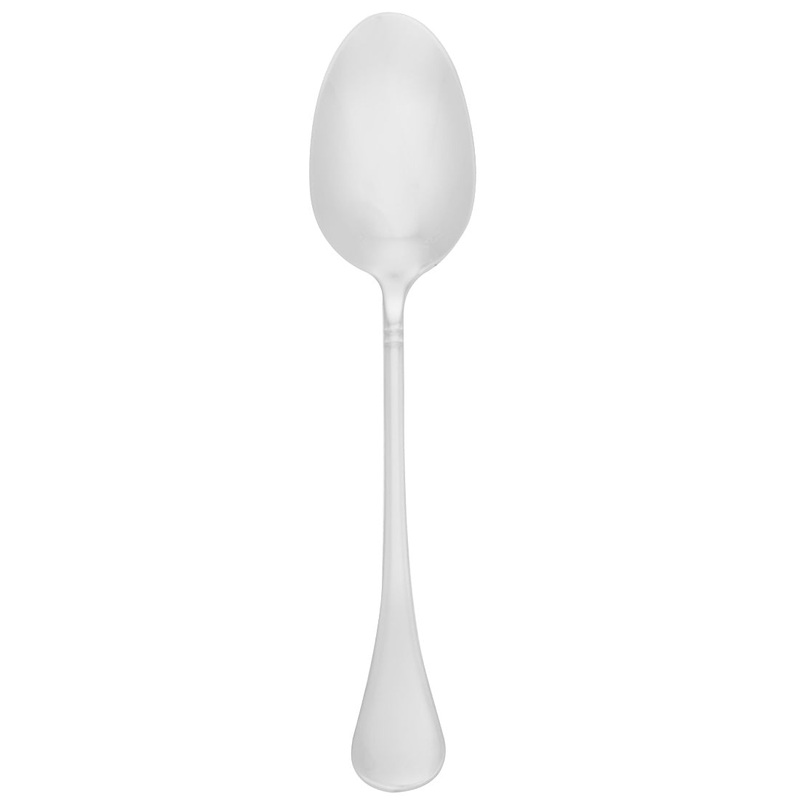 Walco 0703 Soho 8″ 18/10 Stainless Steel Extra Heavy Weight Tablespoon / Serving Spoon – 12/Pack