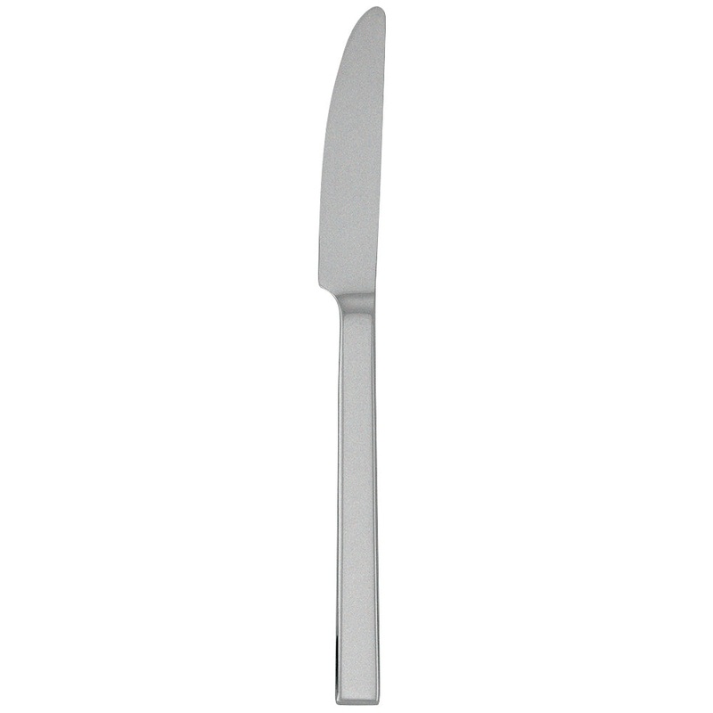 Walco 0945FS Semi 9″ 18/10 Fieldstone Finish Stainless Steel Extra Heavy Weight Dinner Knife – 12/Pack