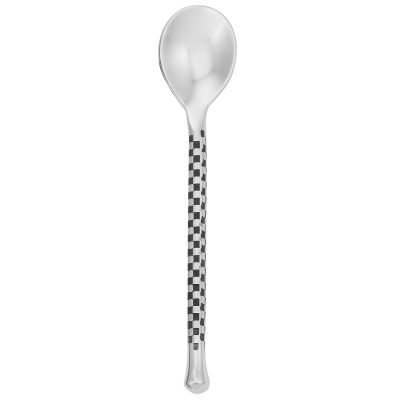 Walco CHAR29 Charred 5 1/4″ 18/10 Stainless Steel Extra Heavy Weight Demitasse Spoon – 12/Pack