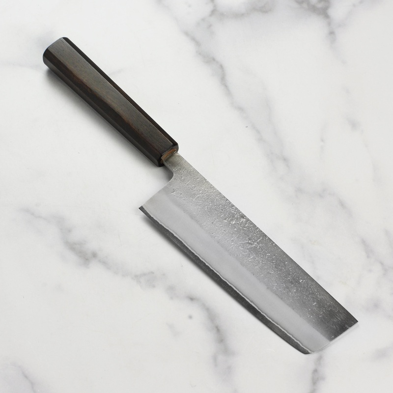 Yoshikane Shirogami #2 Nashiji Stainless Clad 6.5″ Nakiri