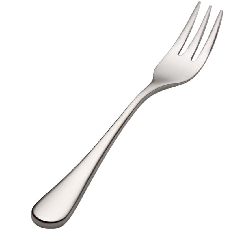 Bon Chef S4008 Como 5 1/2″ 18/10 Stainless Steel Extra Heavy Oyster / Cocktail Fork – 12/Pack