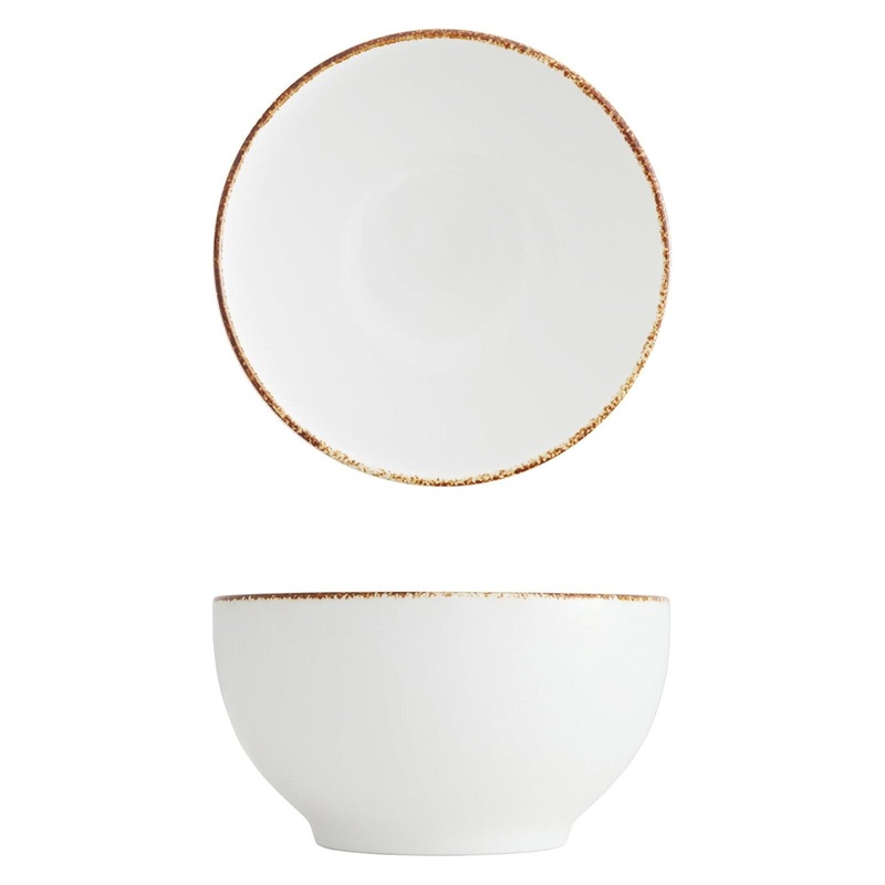 D&V Salt Oggetti Rice Bowl 5.5″, Set of 4, White