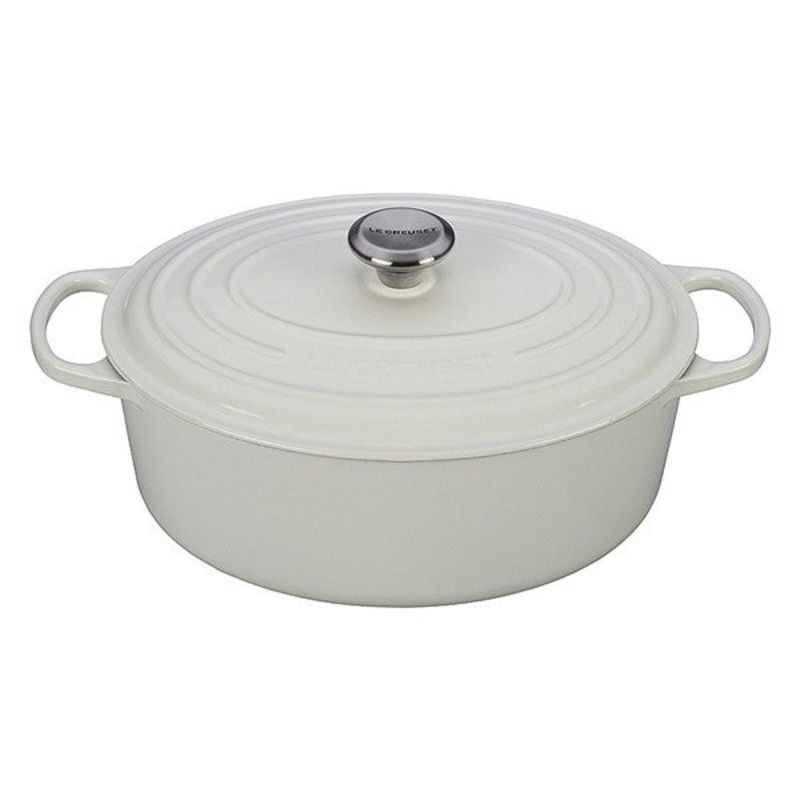 Le Creuset – 6.75 Qt Signature Oval Oven – White