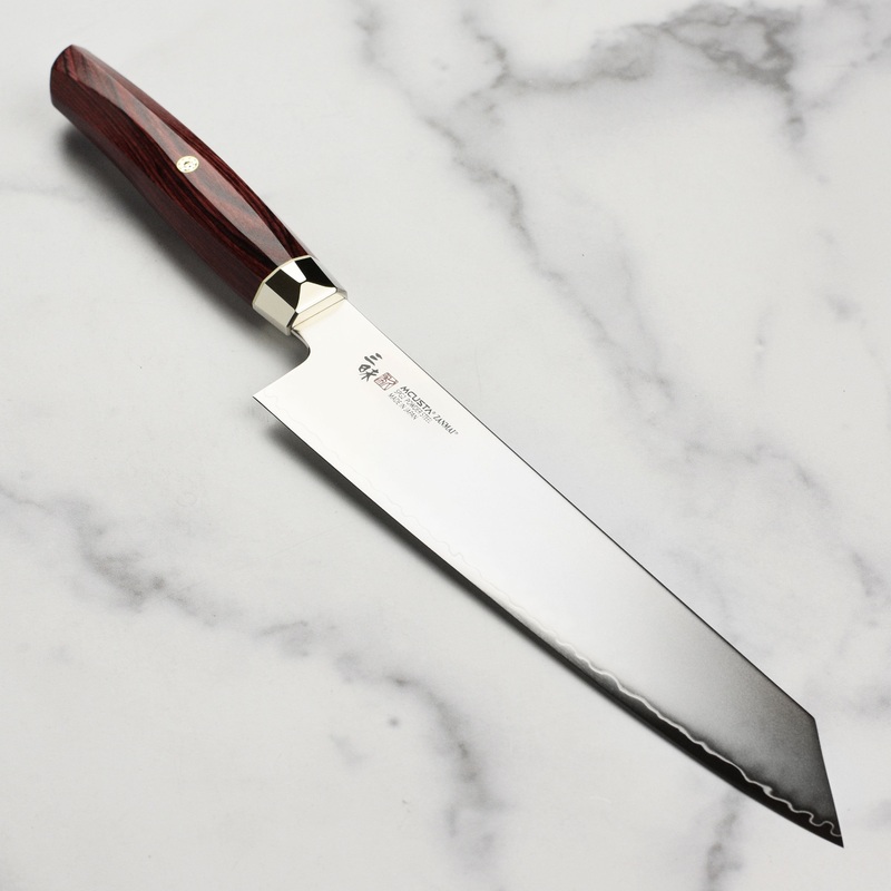 Zanmai Revolution SG2 9″ Kiritsuke with Red Pakkawood Handle